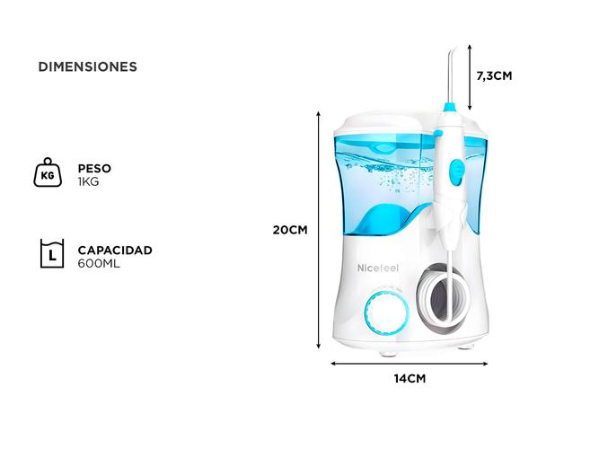Irrigador Bucal Dental Nicefeel 600 Ml  - 4