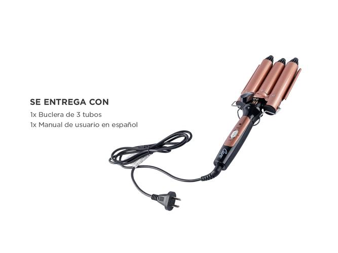 Buclera De Pelo Gadnic B3000 Rizador 3 Tubos 150W - 6