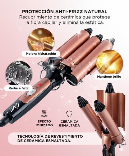 Buclera De Pelo Gadnic B3000 Rizador 3 Tubos 150W - 3