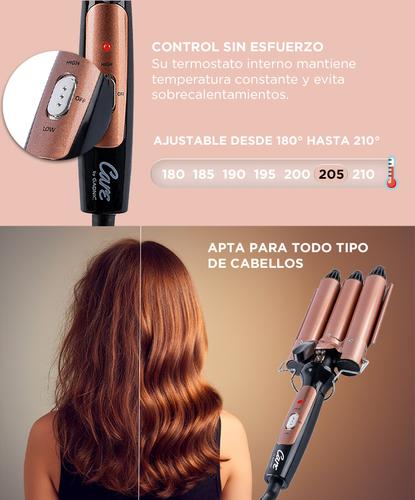 Buclera De Pelo Gadnic B3000 Rizador 3 Tubos 150W - 4