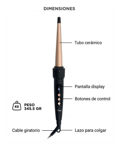 Buclera Rizadora Profesional BC70 Gadnic Temperatura Ajustable - 5