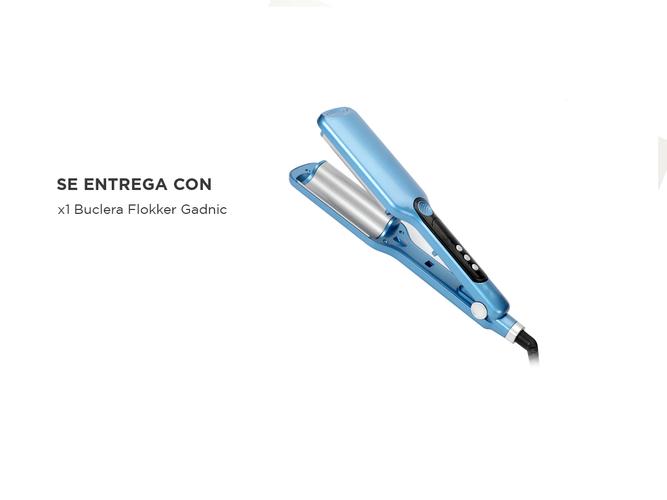 Buclera Profesional Gadnic Rizadora Control de Temperatura Iones de Ceramica  - 6