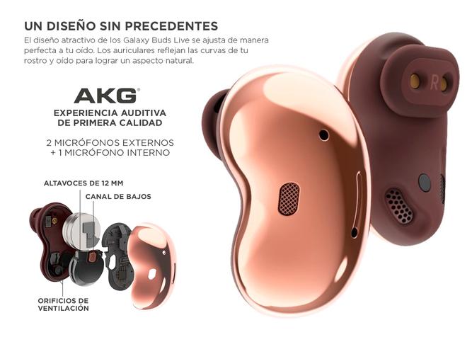Auriculares Bluetooth Samsung Galaxy Buds Live R180 Manos Libres - 2