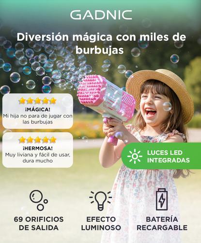 Pistola De Burbujas Gadnic Burbujero Automático Con Luces  - 1
