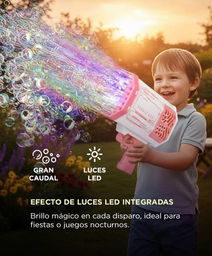 Pistola De Burbujas Gadnic Burbujero Automático Con Luces  - 2
