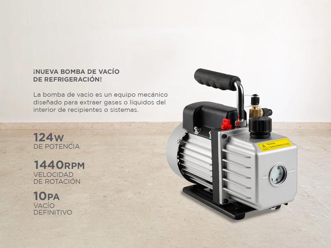Bomba de Vacío HRT-0.5A Gadnic Aire Acondicionado CFM 30L - 2