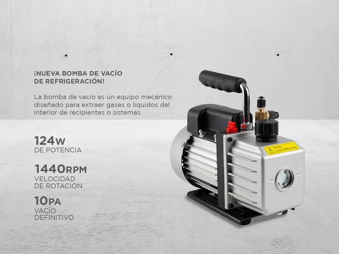 Bomba de Vacío Gadnic Aire Acondicionado Una Etapa 60L 124w  - 2