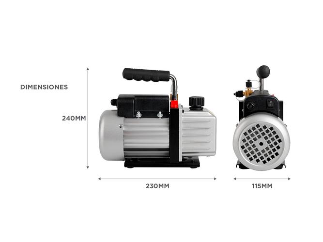Bomba de Vacío Gadnic Aire Acondicionado Una Etapa 60L 124w  - 4