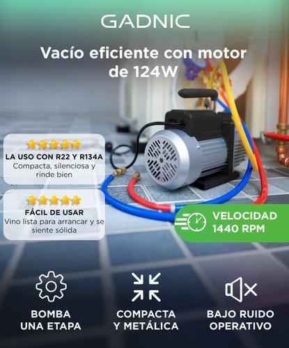 Bomba de Vacío Gadnic Aire Acondicionado 60L 124w  - 1