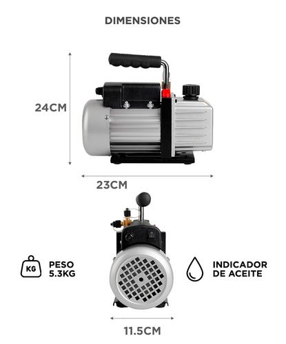 Bomba de Vacío Gadnic Aire Acondicionado 60L 124w  - 4