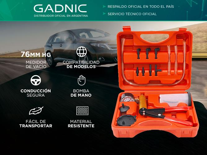 Kit Bomba De Vacío Gadnic HRT-1A Mangueras Purgadoras - 1