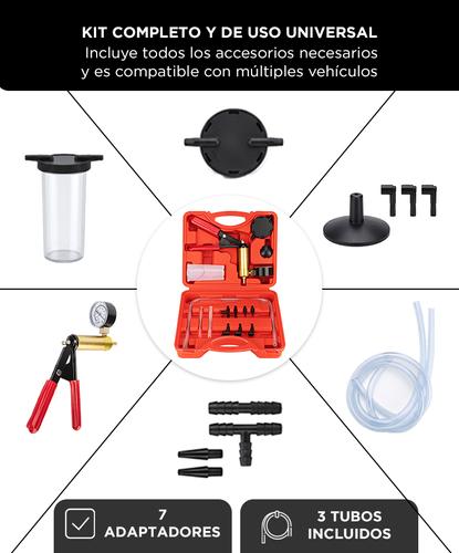 Kit Bomba De Vacío Gadnic HRT-1A Mangueras Purgadoras - 3