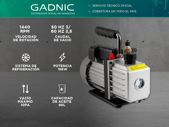Bomba Compacta de Vacío Gadnic Una Etapa 90 L - 1