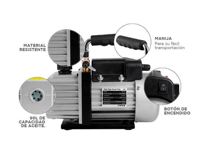 Bomba Compacta de Vacío Gadnic Una Etapa 90 L - 3