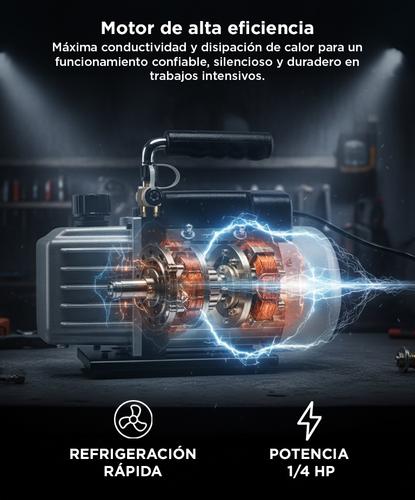 Bomba Compacta de Vacío Gadnic Una Etapa 90 L - 2