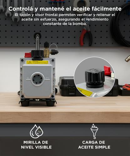 Bomba Compacta de Vacío Gadnic Una Etapa 90 L - 3