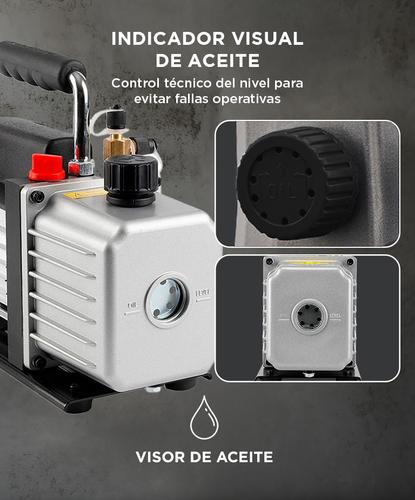 Bomba de Vacío Gadnic 120 Lts De Doble Etapa 1720 rmin - 2