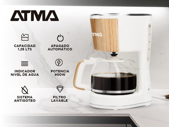 Cafetera de Filtro Atma Símil Madera CAATW21WP - 1