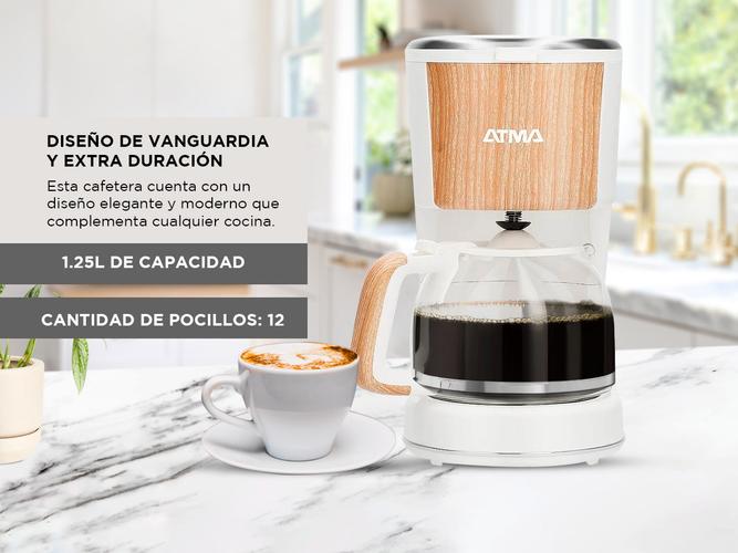 Cafetera de Filtro Atma Símil Madera CAATW21WP - 2