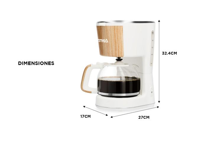 Cafetera de Filtro Atma Símil Madera CAATW21WP - 4