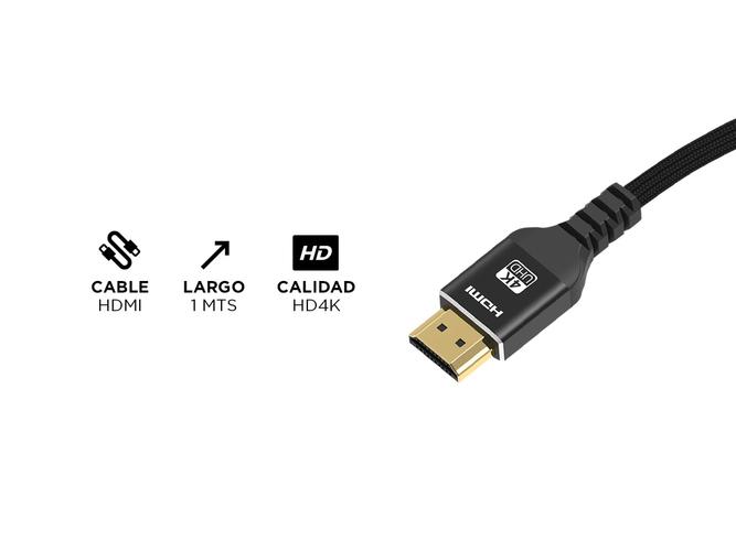  Cable HDMI 2.0 Gadnic 3D HDR 4K 60Hz Premium Alta Definicion - 3