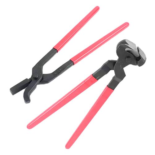 Kit de Herrador Gadnic Herramienta Cortar Pezuñas + Pinza Remachar Clavos - 0