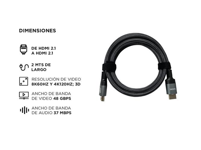 Cable HDMI 8K de Alta Definición 48 Gbps - 3