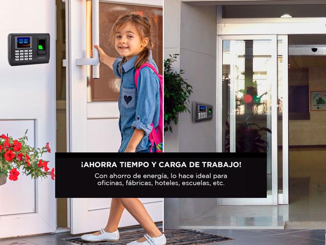 Reloj Controlador de Horario Gadnic C2890 Biometrico Huella Asistencia  - 2