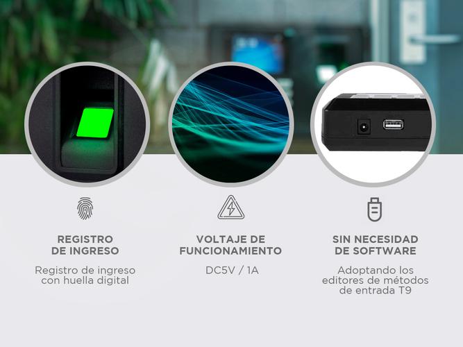 Reloj Controlador de Horario Gadnic C2890 Biometrico Huella Asistencia  - 3