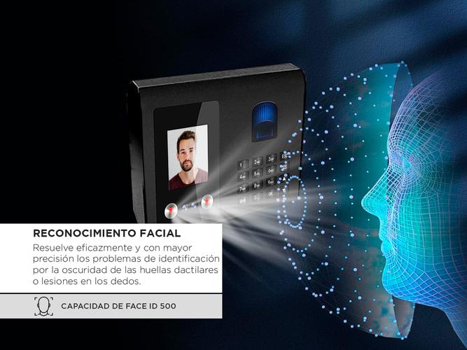 Control De Acceso Gadnic Biométrico Face ID 1500 Huellas 500 Rostros - 3