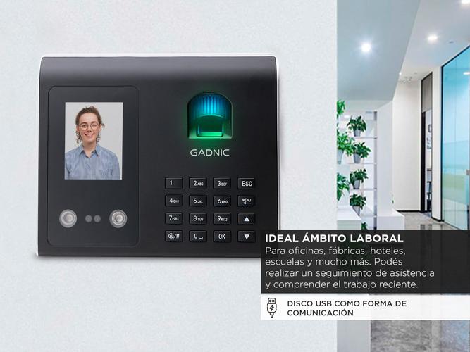 Control De Acceso Gadnic Biométrico Face ID 1500 Huellas 500 Rostros - 4