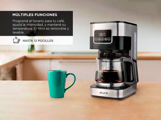 Cafetera Electrica Digital Smart-tek Cm320 Filtro Removible - 3