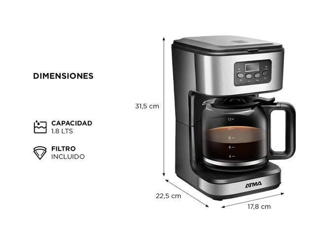 Cafetera de filtro Atma CA8182P 1,8 litros - 5