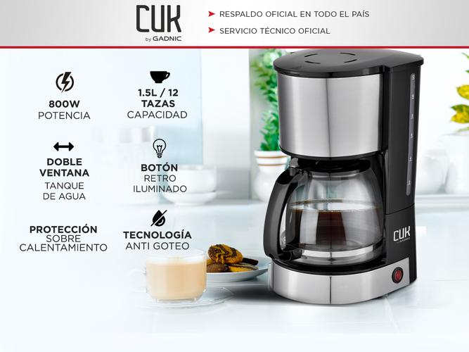 Kit Cafetera de filtro Gadnic CF800 +Molinillo de Café Profesional Con Display - 1