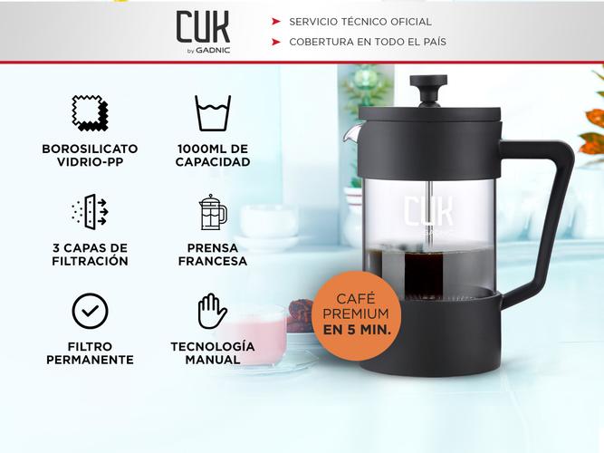 Cafetera Manual Gadnic Prensa Francesa 1L - 1