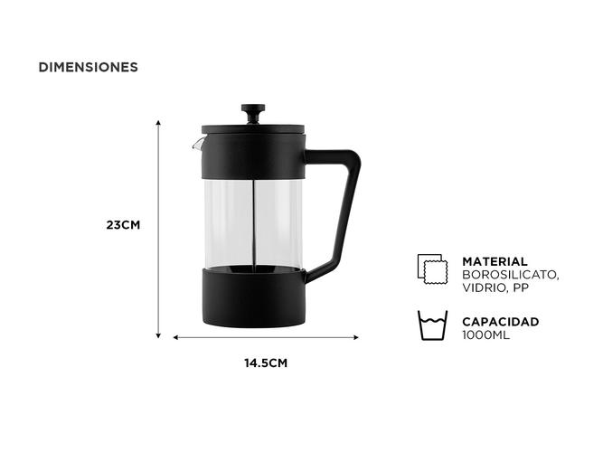 Cafetera Manual Gadnic Prensa Francesa 1L - 5
