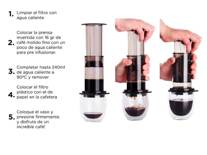 Kit Cafetera Gadnic CukPress Prensa Tipo Aeropress Portátil + Accesorios - 4