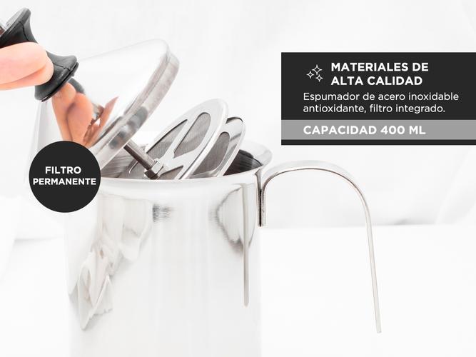 Jarra Espumador de leche Gadnic Miliki acero inoxidable 400ml  - 4