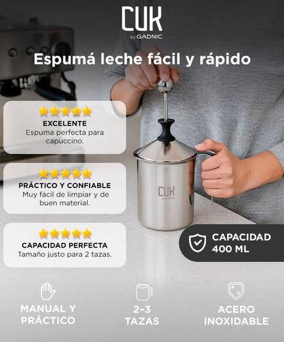 Jarra Espumador de leche Gadnic Miliki acero inoxidable 400ml  Outlet - 1