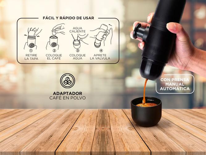 Mini Cafetera Gadnic CF13 Manual Portátil  - 3