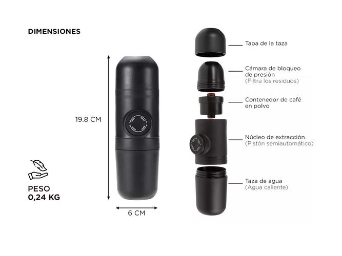 Mini Cafetera Gadnic CF13 Manual Portátil  - 4