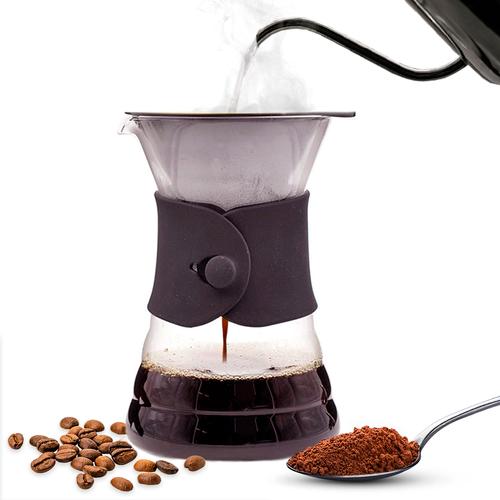 Decantador de Café V60 Gadnic Con Filtro Permanente Vidrio  - 0