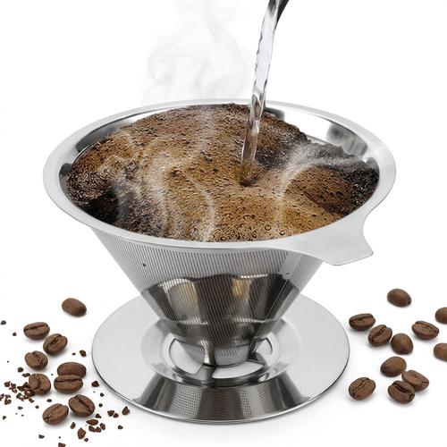 Soporte Filtro De Cafe Gadnic Acero Inoxidable  - 0