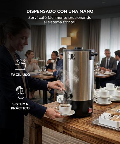 Cafetera Hotelera CUK By Gadnic 45 Tazas 6L Acero Inoxidable Industrial  - 3
