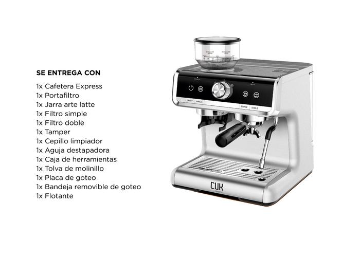 Cafetera Express Gadnic CME11 Barista Pro 1350W 20 Bar Molinillo Incorporado - 6
