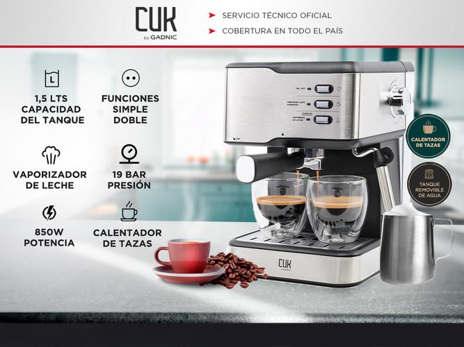 Cafetera Express Gadnic CME04 Home Pro 850W 19 Bar Con Espumador Usado - 1