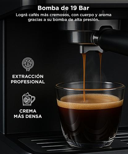 Cafetera Express Gadnic CME04 Home Pro 850W 19 Bar Con Espumador - 3