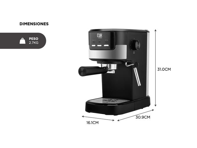 Cafetera Gadnic CME01 Expreso Automática Espumador Acero Inoxidable 950W  - 5