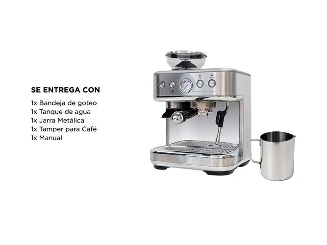 Cafetera Espresso Gadnic Con Molinillo Integrado - 6