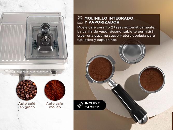 Cafetera Espresso Gadnic Venezia Con Molinillo Integrado  - 3